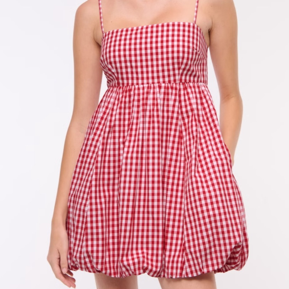 Abercrombie & Fitch Babydoll Bubble Hem Mini Dress